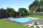 Paques piscine rectangulaire coque polyester 9 x 4 m)